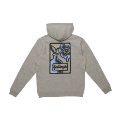 AND FEELINGS - FLOWER HOODIE HEATHER GREY