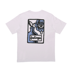 AND FEELINGS - FLOWER SS TEE WHITE