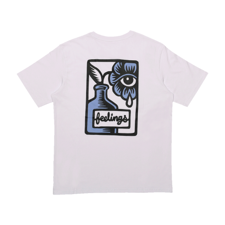 AND FEELINGS - FLOWER SS TEE WHITE