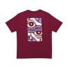 AND FEELINGS - EYES SS TEE BURGUNDY