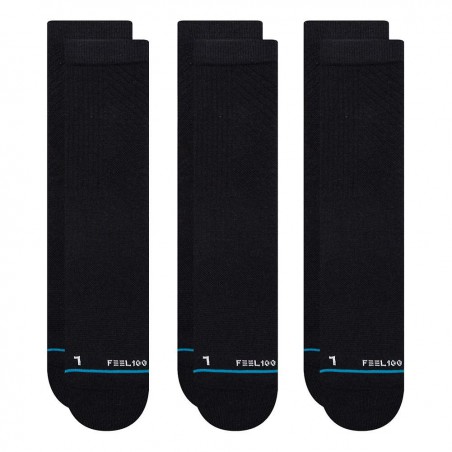 STANCE - FEEL 360 ATHLETIC - 3PACK Noir - CHAUSSETTES