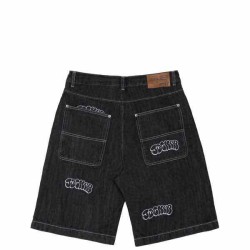 JACKER - THROW UP DENIM BAGGY SHORT