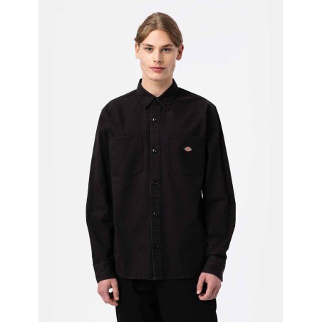 DICKIES DUCK CANVAS LS SHIRT BLACK